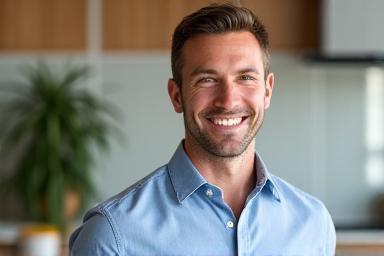 Portrait of Mike Thompson, a friendly certified nutrition specialist.