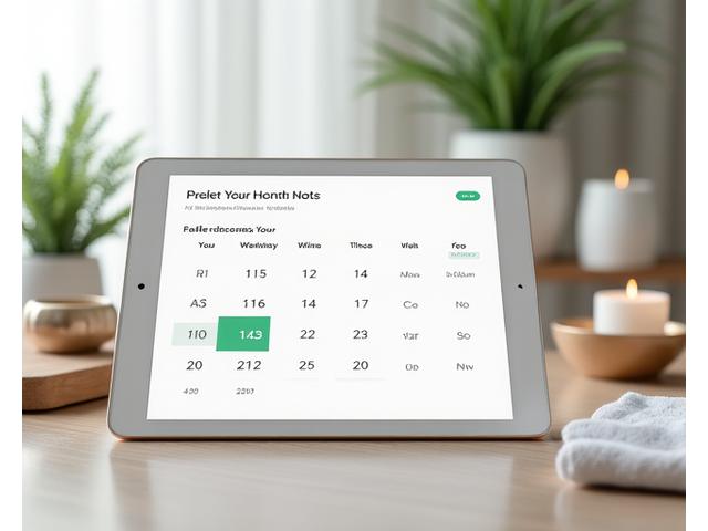 Screenshot of an online calendar booking interface