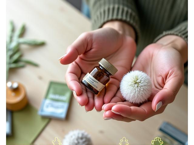 Hands holding different wellness products, with review stars overlayed.